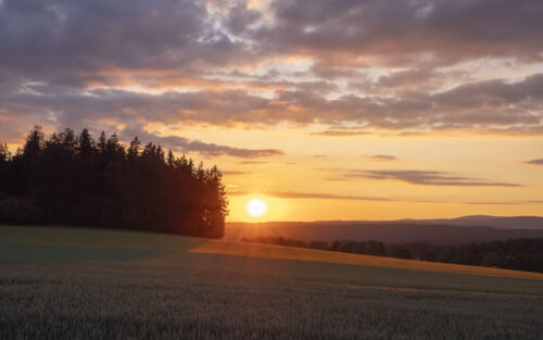 Západ slunce na Jedlině